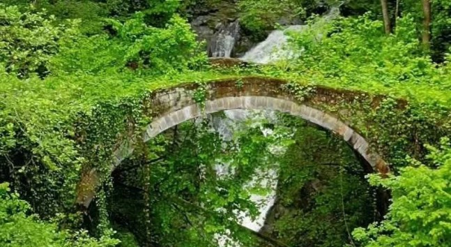 Şalpazarı’nda Kaderine Terk Edilmiş Taş Kemer Köprü