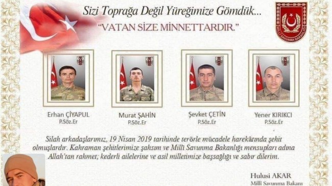 VATAN SİZE MİNNETTARDIR