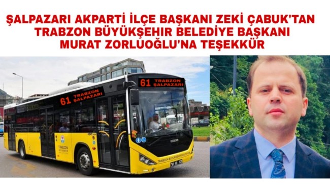 ŞALPAZARI’NA HAYIRLI OLSUN !