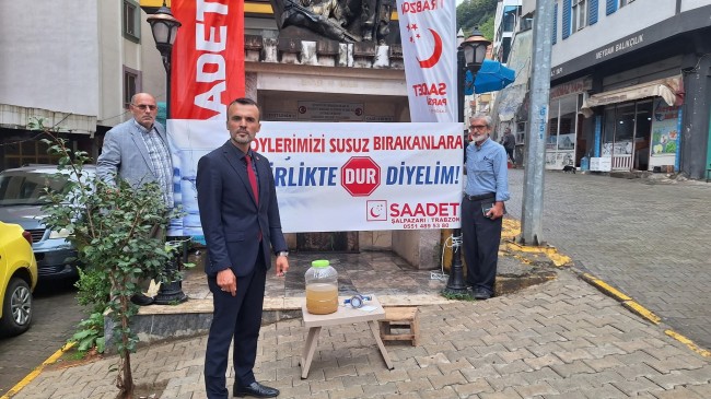ŞALPAZARI’NDA SU SORUNUNA YÖNELİK BASIN AÇIKLAMASI