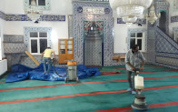 GEYIKLİ’DE CAMİLERE BAYRAM ÖNCESİ TEMİZLİK VE DEZENFEKTE ÇALIŞMASI YAPILDI
