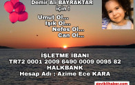DEMİR ALİ İÇİN UMUT OL..IŞIK OL..CAN OL..NEFES OL..!