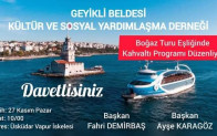 GEYİKLİ DERNEĞİ BOĞAZDA TUR DÜZENLİYOR